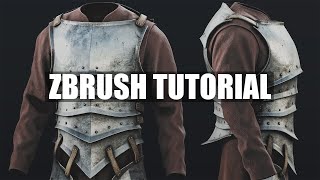 How To Create Armor In ZBRUSH  Tutorial [upl. by Prady]