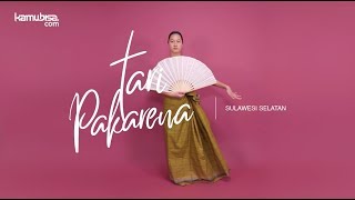 TARI KIPAS PAKARENA Sulawesi Selatan  TUTORIAL TARI TRADISIONAL [upl. by Nitsuj]