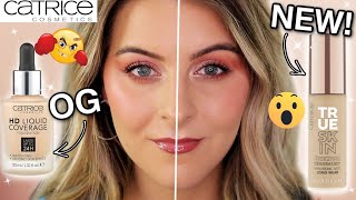 NEW CATRICE TRUE SKIN HYDRATING vs HD LIQUID COVERAGE  Foundation Comparison Battle [upl. by Aizat]