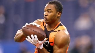 Amari Cooper Alabama WR 2015 NFL Combine highlights [upl. by Eemyaj]