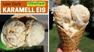 Low Carb Karamell Eis  Da kann sich das Eis aus der Eisdiele verstecken  Low Carb Eis Rezept [upl. by Salvucci]