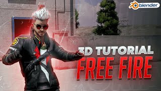 Free Fire 3d Video Editing Tutorial Pc  Blender Tutorial [upl. by Elrae613]