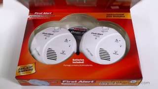 First Alert Wireless Interconnect Battery Smoke Alarm with Voice Location Twin Pack SA511CN23ST [upl. by Ahsiekahs458]