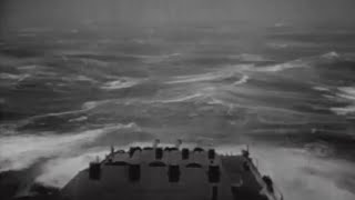 Typhoon Hits US Navy 3rd Fleet Ships at Sea Big Storm Giant Waves Extreme Damage WW2 Footage [upl. by Tegdig]