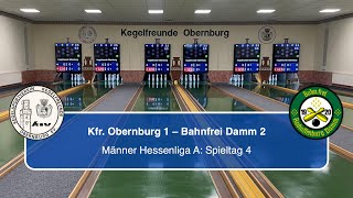 Kegelfreunde Obernburg 1  Bahnfrei Damm 2  Männer Hessenliga A [upl. by Haslett]