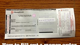 How to fill out a Walmart Money Order Money Gram [upl. by Boutis453]