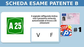 SCHEDA ESAME PATENTE B 2025 1 [upl. by Bazar723]