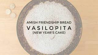 Amish Friendship Bread Vasilopita Greek New Years Cake Recipe [upl. by Kohler28]