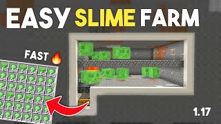 EASY Slime Farm 117 Minecraft BedrockPEJAVA Tutorial  MCPEXboxPS4Switch [upl. by Asyram]