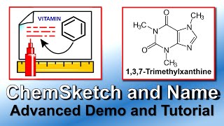 ChemSketch and ACDName Advanced Tutorial and Demo [upl. by Llennahc761]