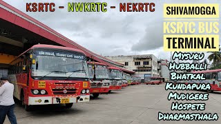 Shivamogga KSRTC Bus Terminal Vlog  KSRTC  NWKRTC  NEKRTC [upl. by Cown790]