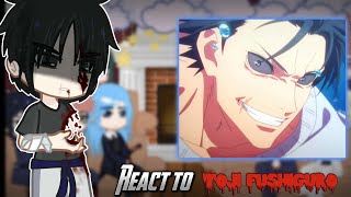 🦊🌸🦊Jujutsu Kaisen React to Toji Fushiguro  Shibuya Arc  Gacha club 🦊🌸🦊 [upl. by Jae]