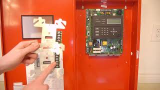 Silent Knight 5808 addressable fire alarm control panel overview [upl. by Drobman]