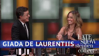 Giada De Laurentiis And Stephen Are Cooking With Wine [upl. by Anerehs]