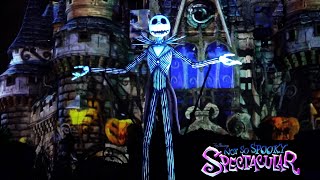 Disneys Not So Spooky Spectacular Halloween Fireworks Show  Front Row View of Jack Skellington [upl. by Annoid]