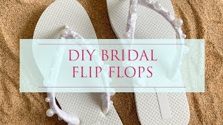 DIY Bridal Flip Flops  Weddings Made EZ [upl. by Eussoj]