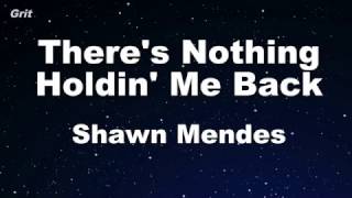 Theres Nothing Holdin Me Back  Shawn Mendes Karaoke 【With Guide Melody】 Instrumental [upl. by Mortie]