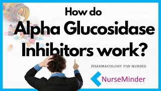 How do alphaglucosidase inhibitors work Pharmacology for Nursing [upl. by Annaig122]