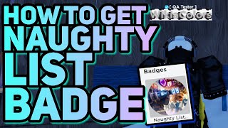 HOW TO GET NAUGHTY LIST BADGE in TOWER DEFENSE SIMULATOR [upl. by Kowal676]