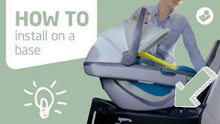 How to install the MaxiCosi Coral car seat on a base [upl. by Braunstein]