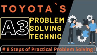 Toyotas 8 Steps of Problem Solving  A3 Technic  Lean Manufacturing [upl. by Nomyt]