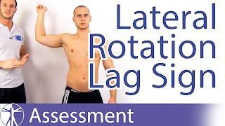 Lateral Rotation Lag Sign⎟Infraspinatus Weakness [upl. by Ddene619]