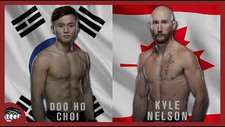 The Return of The Korean SUPERBOY  Dooho Choi V Kyle Nelson  UFC Fight Night Lewis V Spivak [upl. by Hulbard978]