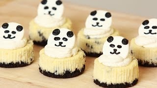 PANDA MINI OREO CHEESECAKE  NERDY NUMMIES [upl. by Jolanta161]