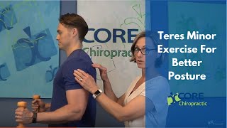 CORE Chiropractic  Teres Minor Exercise For Better Posture [upl. by Laertnom979]