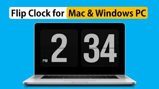 Install Flip Clock Screensaver in your PC 2023  Mac amp Windows [upl. by Irra203]