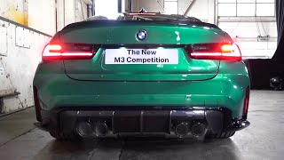 New 2021 BMW M3 Competition G80 Exhaust Sound and Overview First Impressions [upl. by Unni]