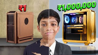 ₹1 VS ₹1000000 GAMING PC SETUPS [upl. by Lednic929]