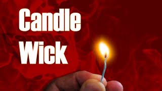 Homemade Candle Wick Read The Description  Life Hack [upl. by Nodababus]