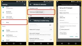 How to setup Android Tethering Mobile Hotspot WiFi Bluetooth [upl. by Bullion]