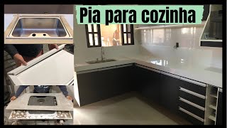 Como fazer uma pia para cozinha de porcelanato completo [upl. by Rettig629]