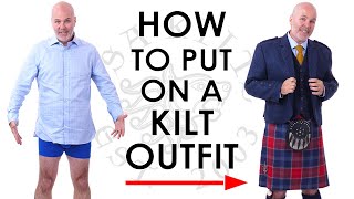 How to Put On a Kilt Outfit  Head to Toe Complete Guide [upl. by Leanora]