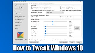 How to Tweak Windows 10 [upl. by Acirretal486]