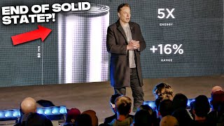 Why Teslas 4680 Battery Means THE END Of Solid State Battery According To Elon Musk [upl. by Quintus]