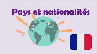 Pays et nationalités  Países y Nacionalidades en Francés  Learn French [upl. by Inattirb]