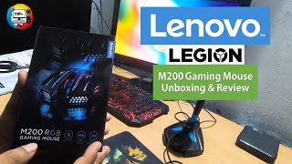 Lenovo Legion M200 Budget Gaming Mouse  Unboxing and Review [upl. by Karilla143]