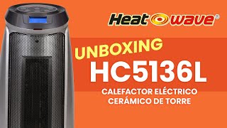 Calefactor eléctrico cerámico de torre modelo HC5136L  Heatwave [upl. by Booma]