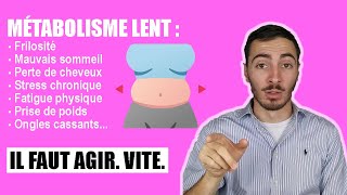 Métabolisme lentfaible  comment maigrir [upl. by Darcee]