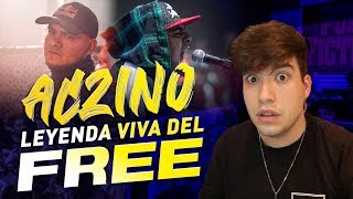 ACZINO ES ÚNICO  MOMENTOS HISTÓRICOS DEL MEJOR FREESTYLERO QUE SE HA PARIDO REACCIÓN [upl. by Olathe]