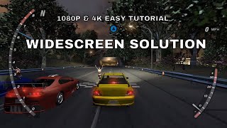 Need For Speed Underground 2 Widescreen HD 1080P amp 4K Easy Tutorial quotEnglish 2022quot [upl. by Nothgiel]