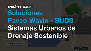 SUDS Sistemas Urbanos de Drenaje Sostenible Soluciones Pavco Wavin [upl. by Eugenia]