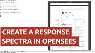 OpenSees Basics  Response Spectra [upl. by Sucramraj265]