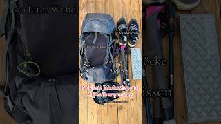 Packliste Jakobsweg wandern jakobsweg caminodesantiago [upl. by Touber]