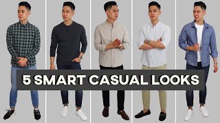 5 Effortless Smart Casual Outfit Ideas For Men [upl. by Jd]