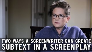 Two Ways A Screenwriter Can Create Subtext In A Screenplay by Phyllis Nagy of CAROL [upl. by Eelynnhoj]