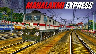 LHB RUN  17412 MAHALAXMI EXPRESS  NIGHT JOURNEY  PUNE TO CSMT  MSTS LIVE [upl. by Ulund]